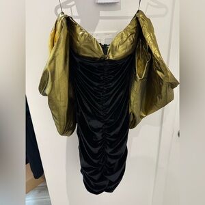 ASOS Black and Gold Mini Dress